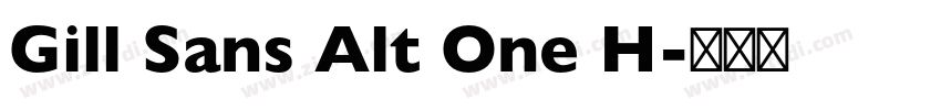 Gill Sans Alt One H字体转换